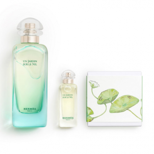 Набір Hermes Un Jardin sur le Nil для чоловіків та жінок - set (edt 100 ml + edt 7.5 ml mini + soap 50 g)