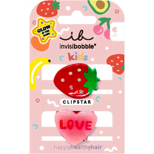 Заколка для волос invisibobble CLIPSTAR GLOW KIDS Frutti Strawberry НФ-00028255
