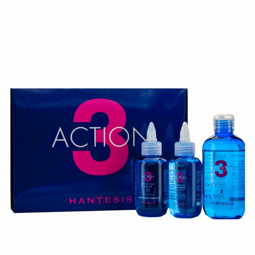
                Комплекс Hantesis Action3 лечебный для кожи головы, (100+200+100 мл)