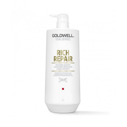 
                Goldwell Шампунь DSN Rich Repair восстанавливающий для сухих и поврежденных волос, 1 л