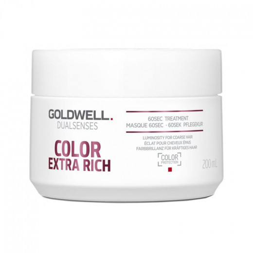 
                Маска для волос Goldwell DSN Color Extra Rich 60 сек. для толстых и пористых окрашенных волос, 200 мл