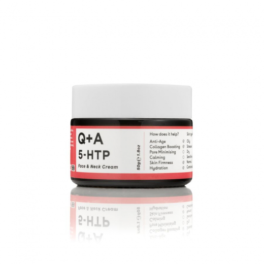Крем для обличчя та шиї Q+A 5-HTP Face & Neck Cream 50g