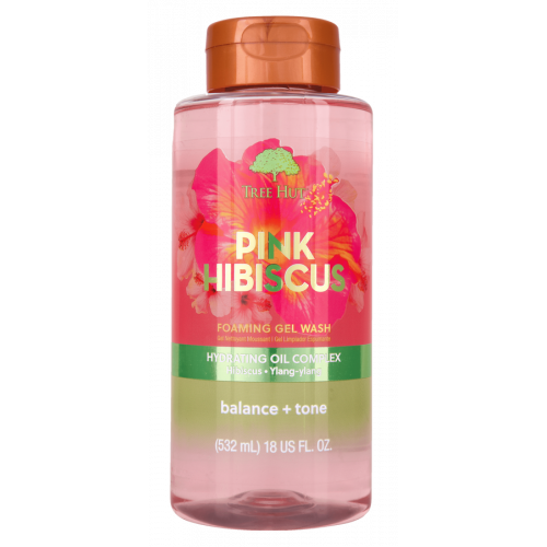 Гель для душу Tree Hut Pink Hibiscus Foaming Gel Wash 532ml 075371250712