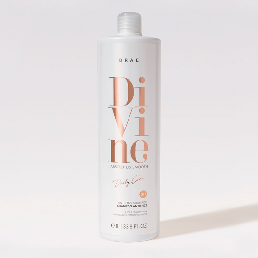 
                BRAÉ Divine Anti-Frizz Shampoo — Шампунь для збереження гладкості волосся, 1000 мл.