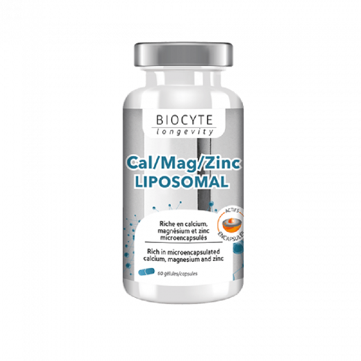 
                Biocyte Cal/Mag/Zinc Liposomal Комплекс содержит все необходимые минералі для борьбы с дефицитом минералов в организме, 60 капсул