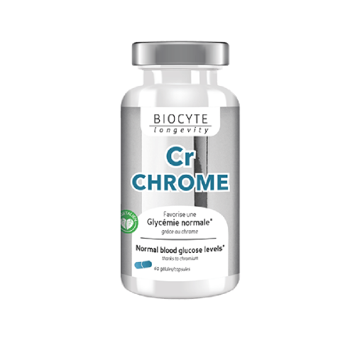 Biocyte Cr Chrome Допомагає підтримувати нормальний рівень цукру в крові, 60 капсул