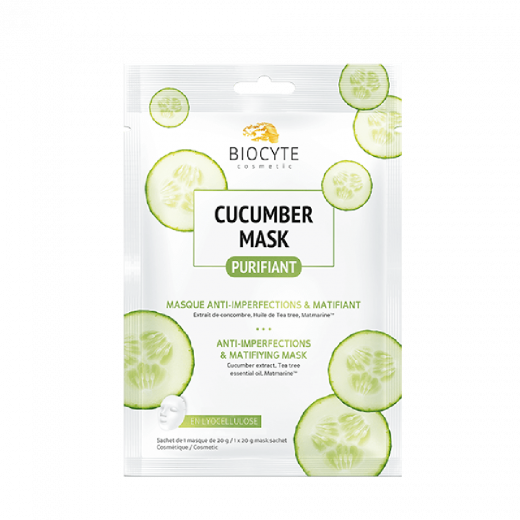 
                Biocyte Biocyte Cucumber Mask Огіркова маска регулює вироблення шкірного сала, очищає та матує шкіру, 10 г