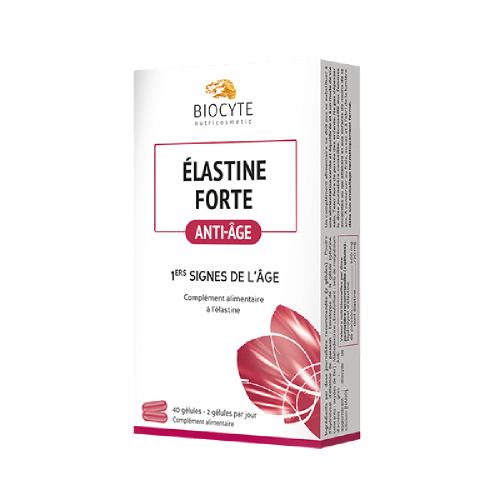 Biocyte Elastine Forte Покращує стан шкіри, пружність та еластичність завдяки еластину, 40 капсул