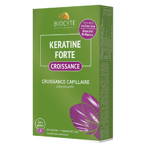 Biocyte Keratine Forte Croissance Добавка дієтична у капсулах, для відновлення росту волосся, 20 капсул