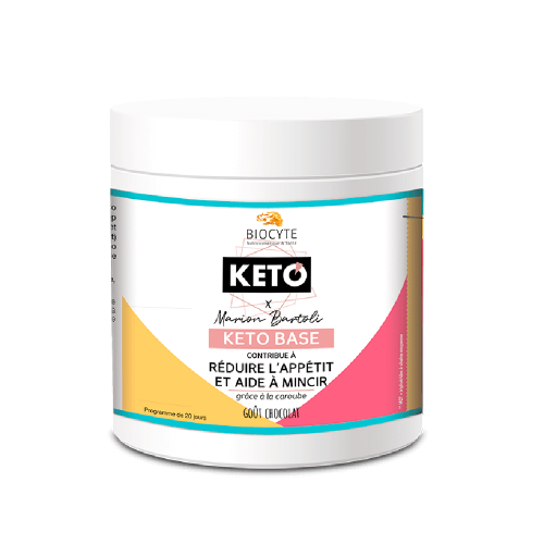 Biocyte Keto Base Добавка дієтична у формі розчинного порошку зі смаком шоколаду допомагає знизити апетит та допомагає схуднути, 200 г