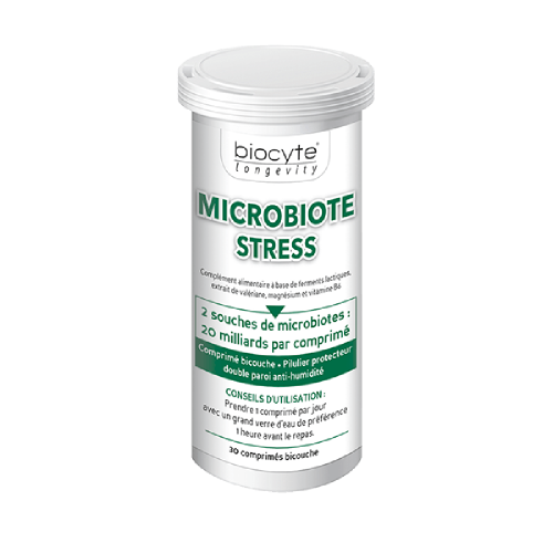 Biocyte Microbiote Stress Добавка дієтична, покращує психічне самопочуття у випадках напруженості та стресу, 30 капсул