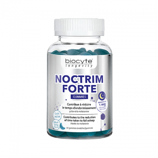 
                Biocyte Noctrim Forte Gummies Улучшает качество сна, ускоряет засыпание и поддерживает работу нервной системы, 60 капсул