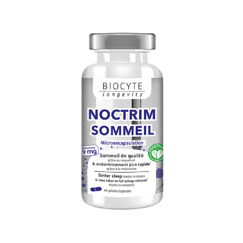 Biocyte Noctrim Sommeil Добавка, яка призначена для людей, які перебувають у стресовому стані та/або тих, кому важко заснути, 30 капсул