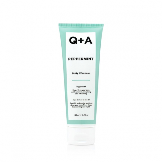
                Очищувальний гель для обличчя з м'ятою Q+A Peppermint Daily Cleanser 125ml