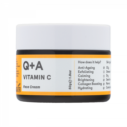 Осветляющий крем для лица с витамином C Q+A Vitamin C Radiance Face Cream 50g 5060486268177