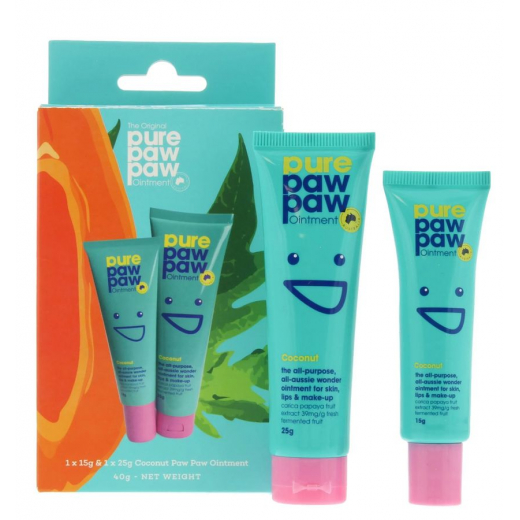 
                Набір відновлюючих бальзамів для губ Pure Paw Paw Duo Coconut