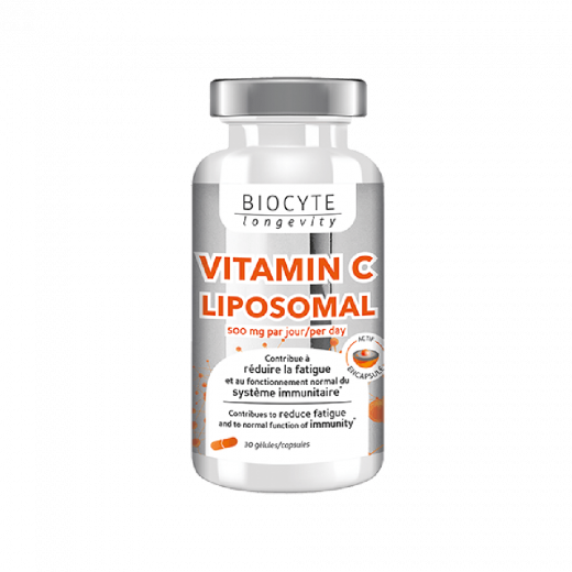 
                Biocyte Vitamine C Liposomal Gelules Вітамін С сприяє зниженню втоми і нормальному функціонуванню імунітету, 30 капсул