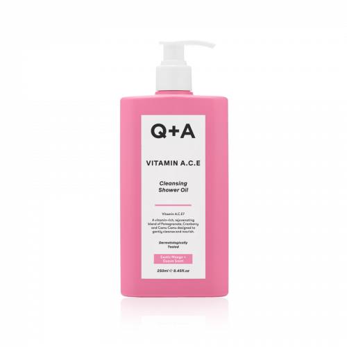 Витаминизированное масло для душа Q+A Vitamin A.C.E Cleansing Shower Oil 250ml