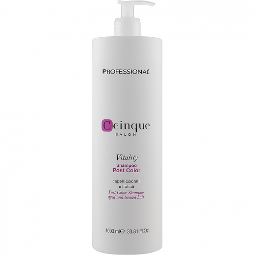 Шампунь для окрашенных волос C Cinque Vitality Professional, 1000 ml