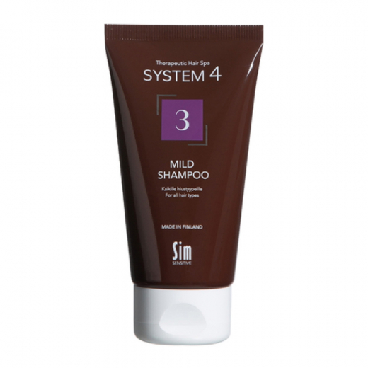 Sim Sensitive S4 3 Mild Shampoo "Шампунь №3 для профилактического применения для всех типов волос, 75 ml