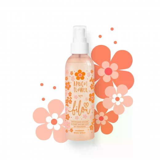 Спрей для тіла з шиммером Bilou Apricot Flower 150 мл