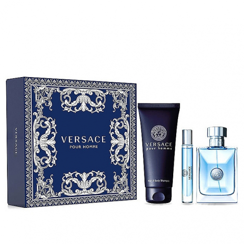 Набор Versace pour Homme для мужчин - set (edt 100 ml + edt 10 ml mini + sh/g 150 ml) 1.53359