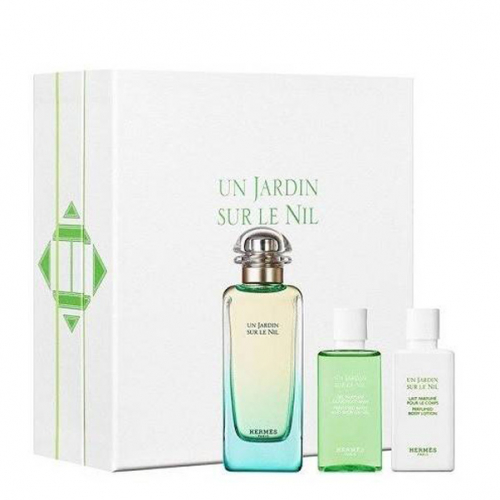 Набор Hermes Un Jardin sur le Nil для мужчин и женщин - set (edt 100 ml + b/l 40 ml + s/g 40 ml) 1.52621