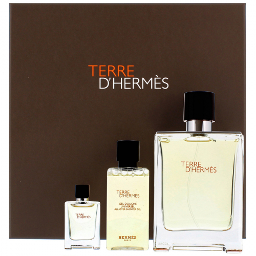 Набор Hermes Terre d'Hermes Eau de Toilette для мужчин - set (edt 50 ml + sh/g 40 ml + a/sh 40 ml) 1.40732