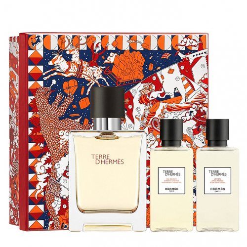 Набор Hermes Terre d'Hermes Eau de Toilette для мужчин - set (edt 50 ml + sh/g 40 ml + a/sh 40 ml) 1.34490