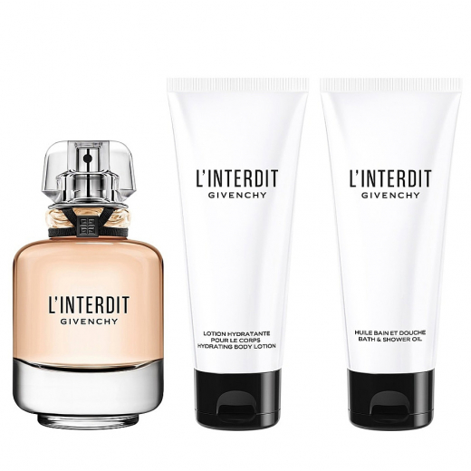 Набор Givenchy L'Interdit Eau de Parfum для женщин - set (edp 80 ml + b/l 75 ml + sh/g 75 ml)