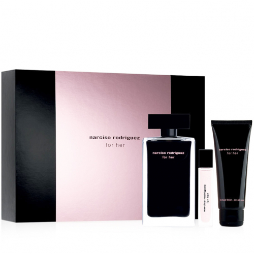 Набор Narciso Rodriguez For Her для женщин - edt 100 ml + edt 10 ml + 50 ml b\l