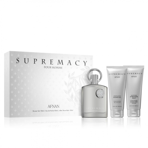 Набор Afnan Supremacy Silver для мужчин (оригинал) - set (edp 100 ml + sh/g 100 ml + a/sh 100 ml) 1.53777