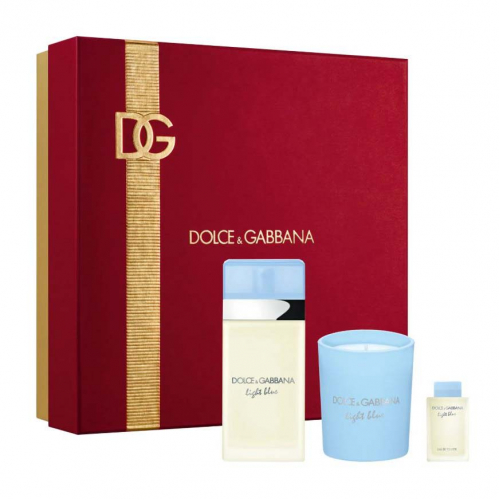 Набор Dolce&Gabbana Light Blue для женщин - set (edt 50 ml + edt 4.5 ml mini + candle 80 g) 1.71865