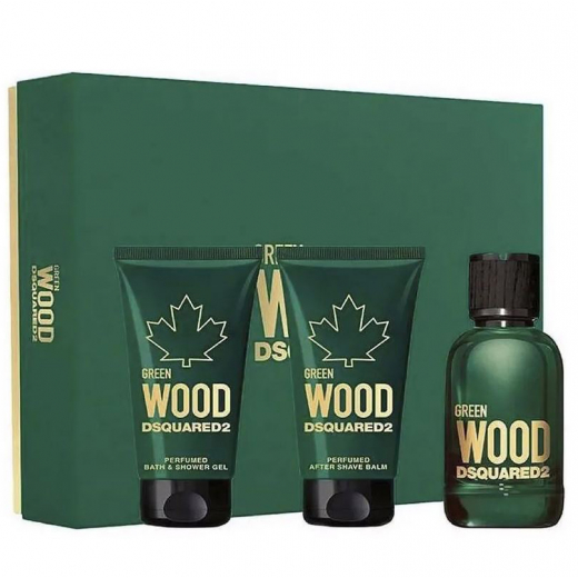 Набор Dsquared2 Green Wood Pour Homme для мужчин (оригинал)