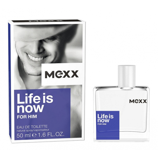 Туалетная вода Mexx Life is Now for Him для мужчин (оригинал) - edt 50 ml