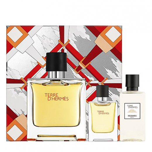 Набор Hermes Terre d'Hermes Eau de Parfum для мужчин (оригинал) - set (edp 75 ml + edp 12.5 ml mini + a/sh 40 ml)