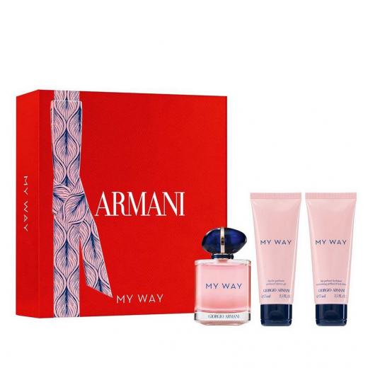 Набор Giorgio Armani My Way для женщин (оригинал) - set (edp 50 ml + s/g 75 ml + b/l 75 ml)