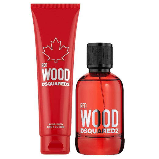 Набор Dsquared2 Red Wood pour Femme для женщин (оригинал) - set (edt 100 ml + b/l 150 ml)