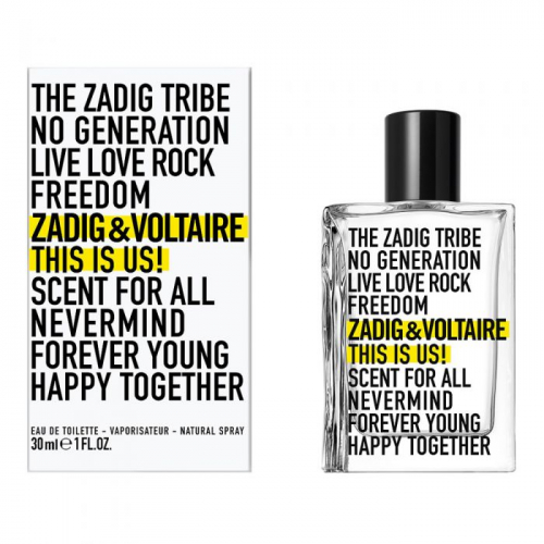 Туалетная вода Zadig & Voltaire This is Us! для мужчин и женщин (оригинал) 1.77938
