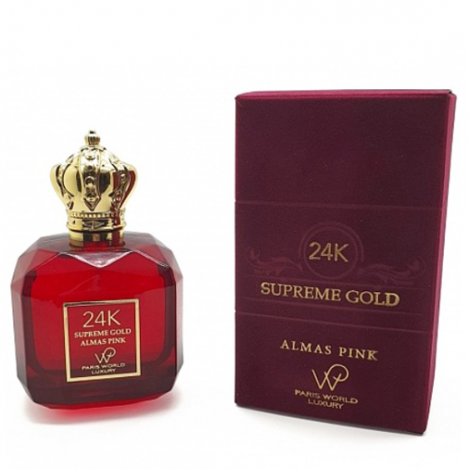 Парфюмированная вода Paris World Luxury 24K Supreme Gold Almas Pink для женщин (оригинал)