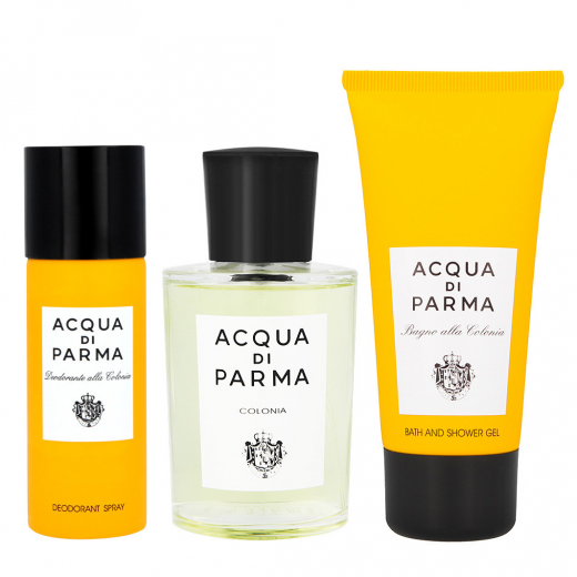Набор Acqua Di Parma Colonia для мужчин и женщин (оригинал) - set (edc 100 ml + sh/g 75 ml + deo spray 50 ml)
