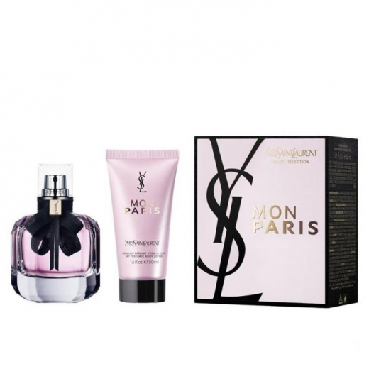 Набор Yves Saint Laurent Mon Paris для женщин (оригинал) - set (edp 50 ml + b/l 50 ml)