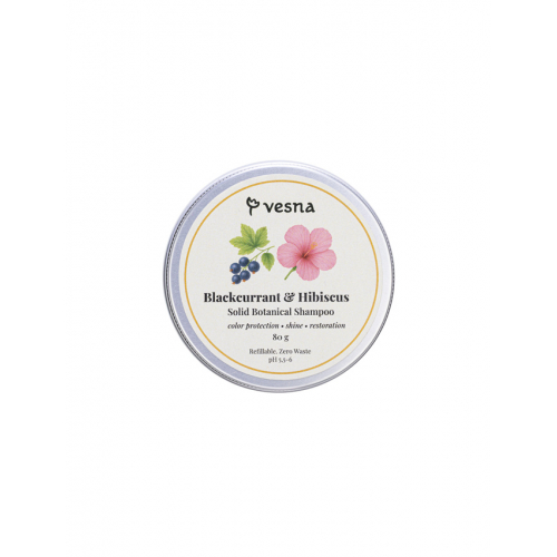 Vesna Твердый шампунь Смородина и гибискус 80г НФ-00029152