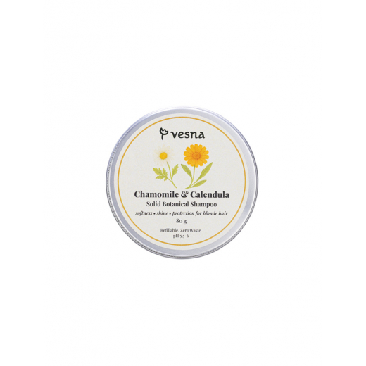
                Vesna Твердый шампунь Ромашка и Календула 80г