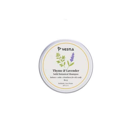 
                Vesna Твердый шампунь  Тимьян и Лаванда 80г