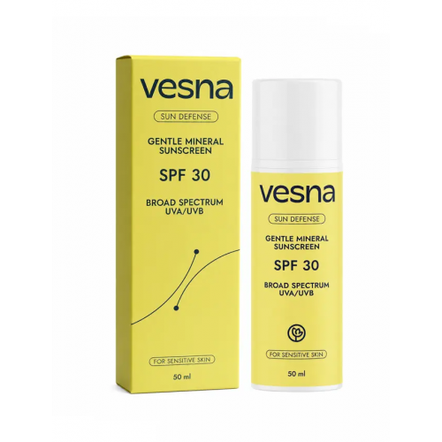 VESNA Крем для лица с минеральными фильтрами широкого спектра SPF 30, 50 ml VESNA Крем для лица с минеральными фильтрами широкого спектра SPF 30, 50 ml