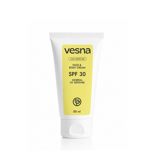 VESNA Солнцезащитный крем для лица и тела SPF 30, 50 ml