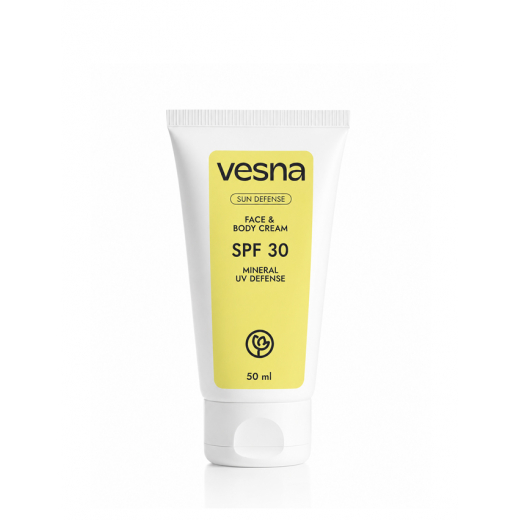 VESNA Солнцезащитный крем для лица и тела SPF 30, 50 ml