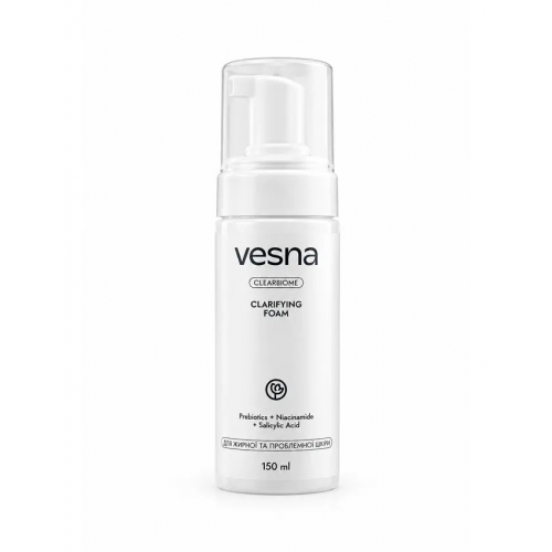 Vesna Очищающая пенка для жирной и склонной к высыпаниям кожи, 150 ml