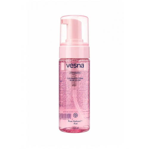 Vesna Очищающая пенка с розовой водой и экстрактом асаи, 150 ml